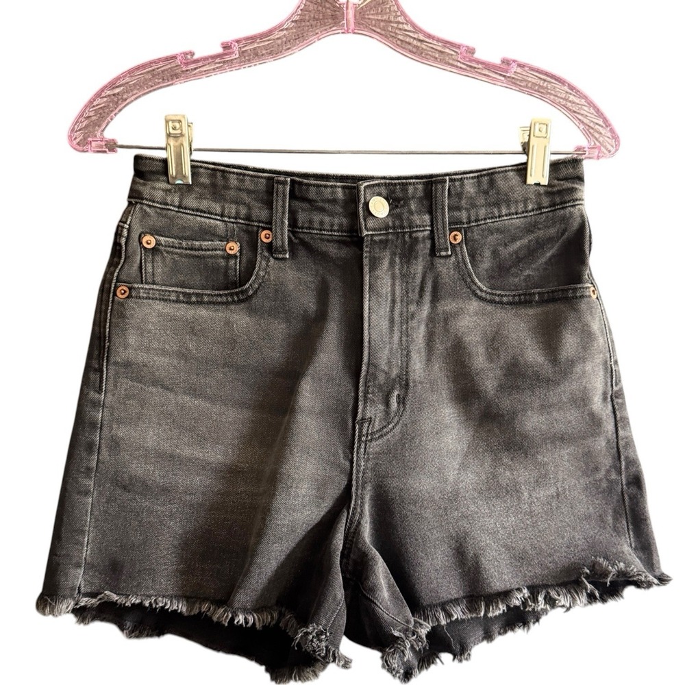 American Eagles Stretch Black Cut-off Shorts 4